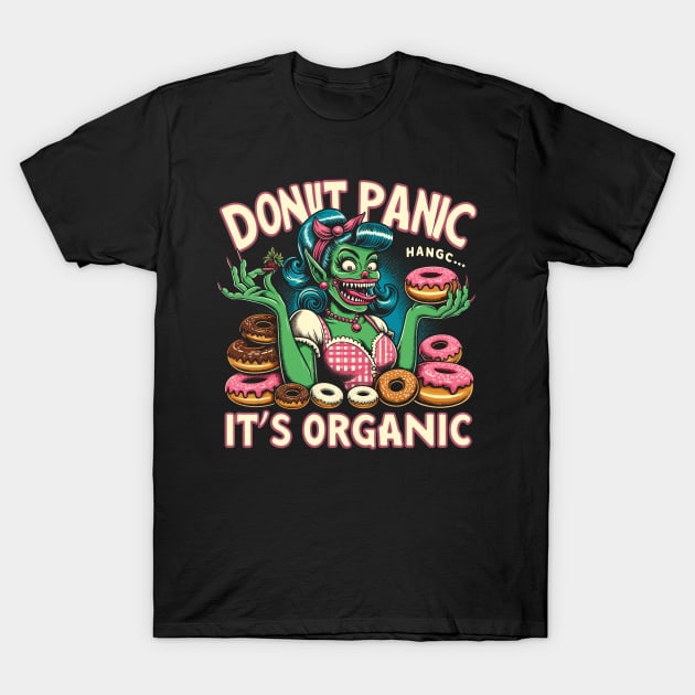 Donut lover addict funny monster T-Shirt by ravensart